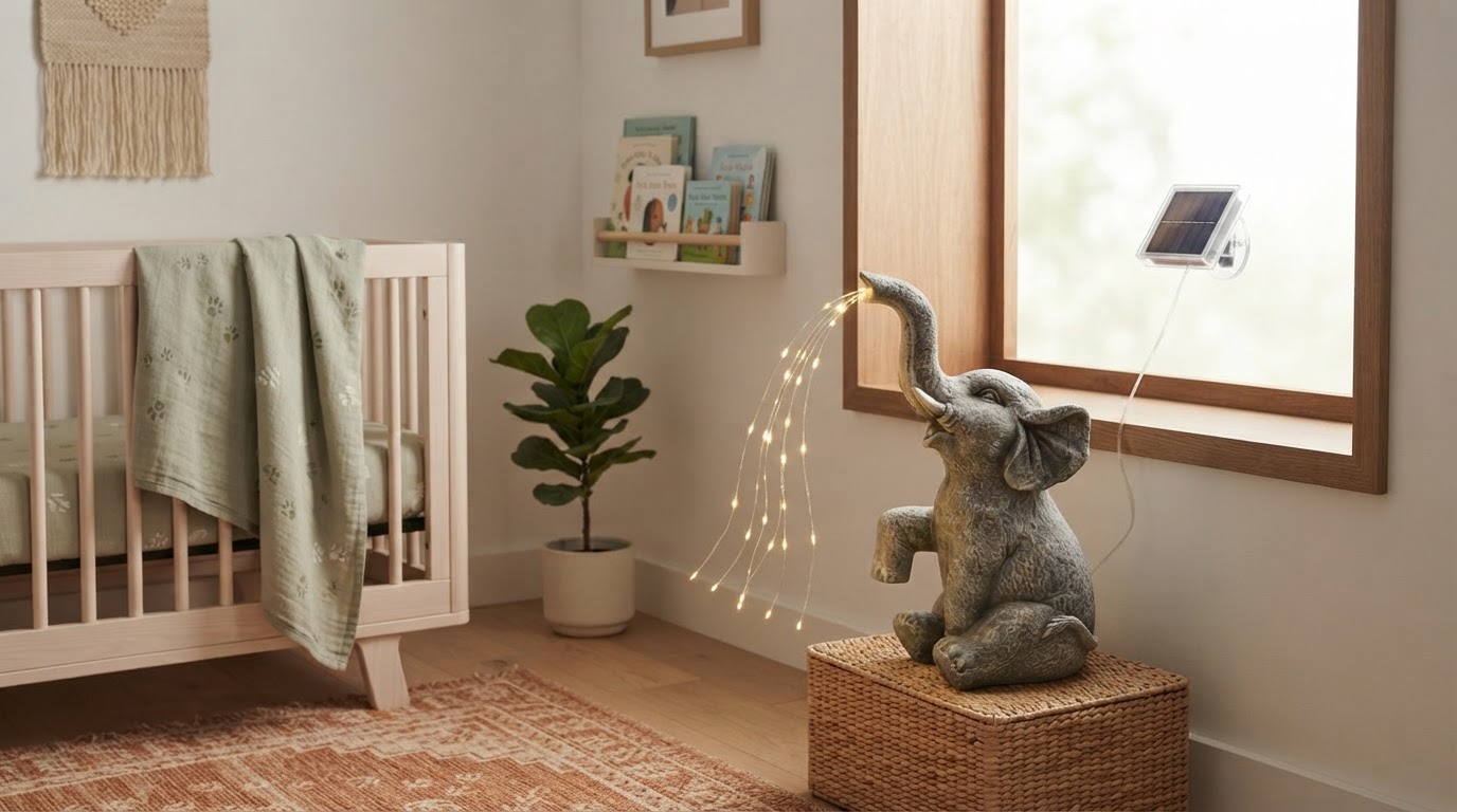 Can a Solar Elephant Light work in a nursery?