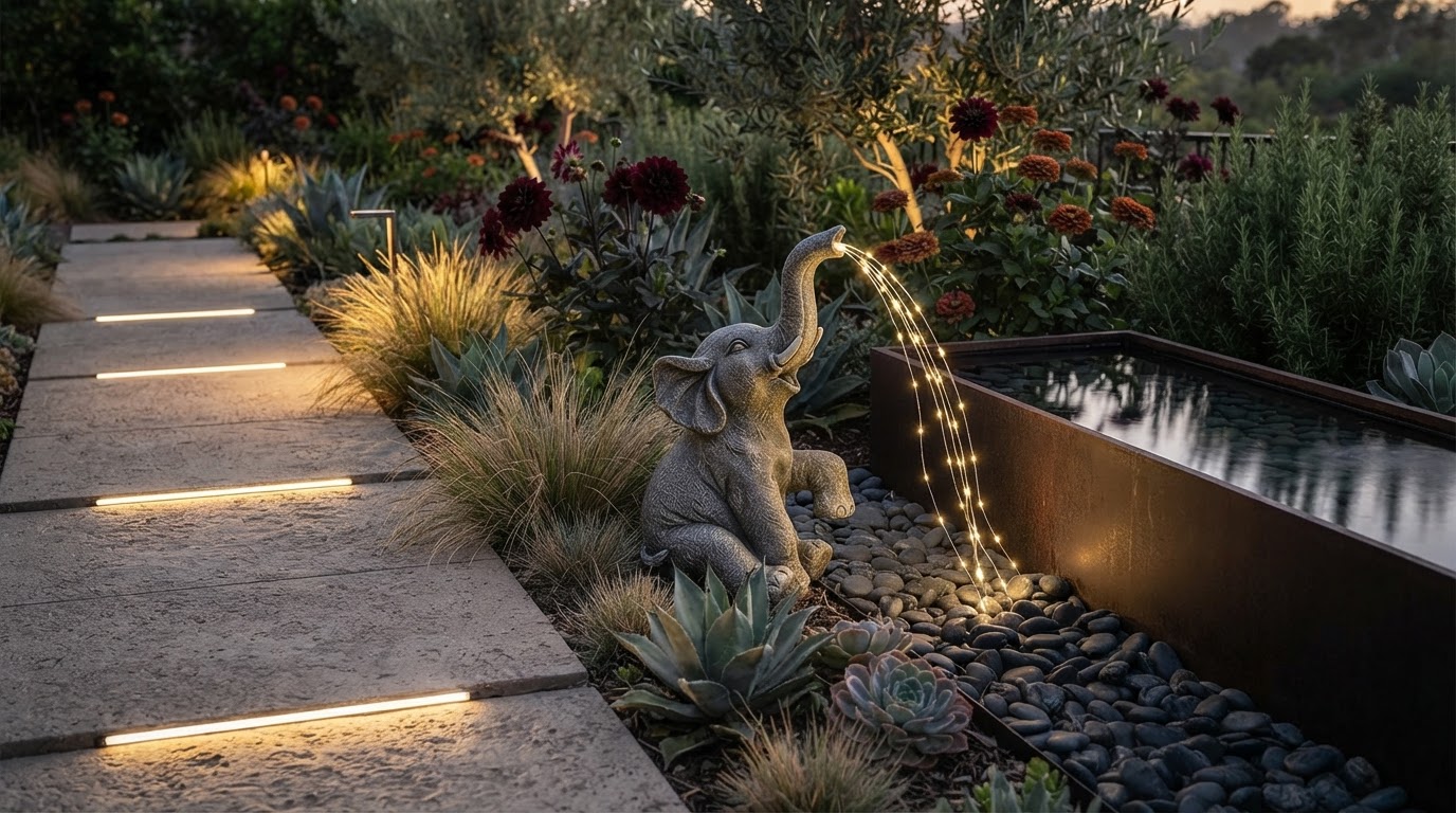 Integrating Solar Elephant Light into Modern Landscapes
