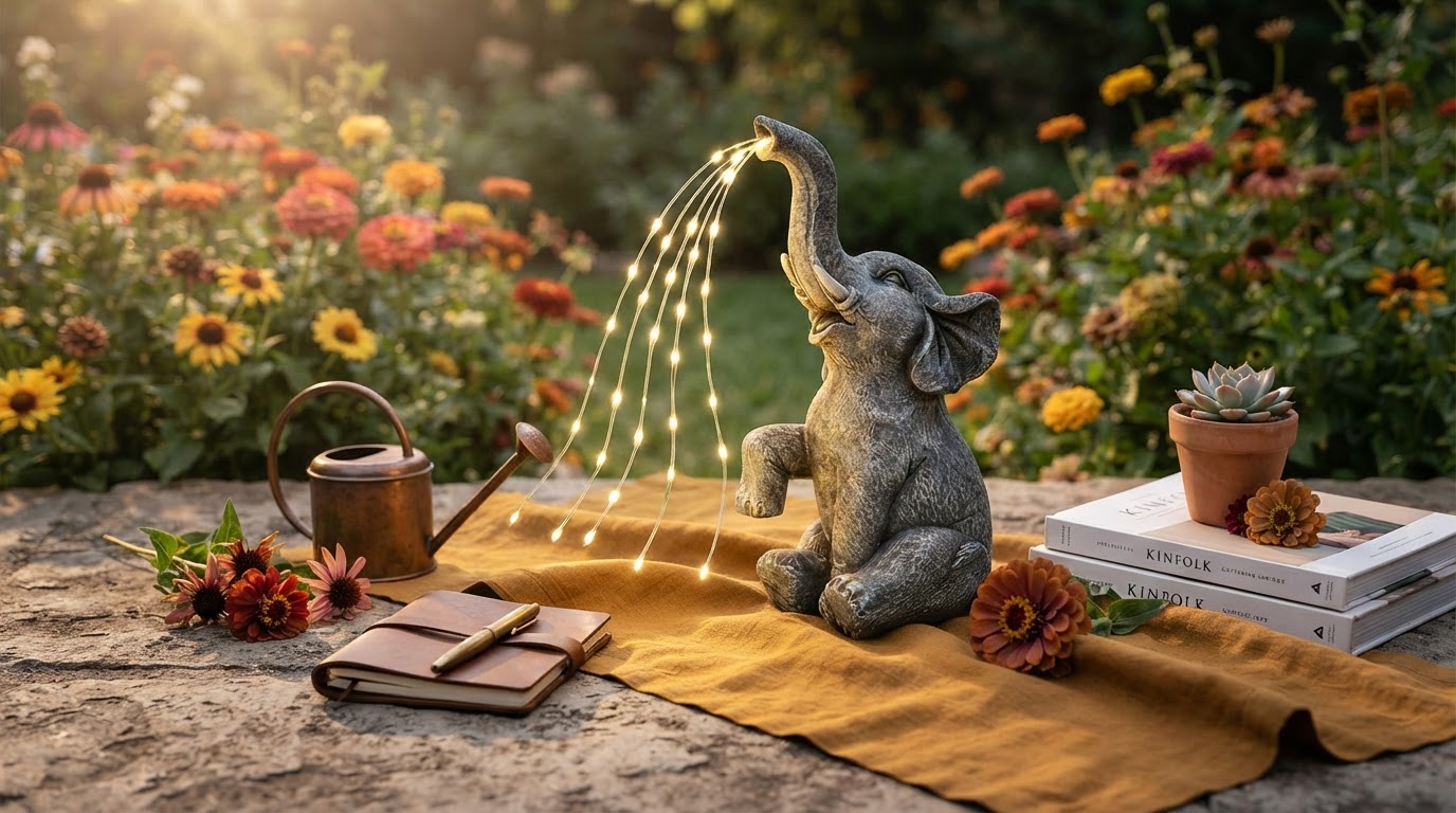 Selecting Solar Elephant Light Fixtures for Garden Design