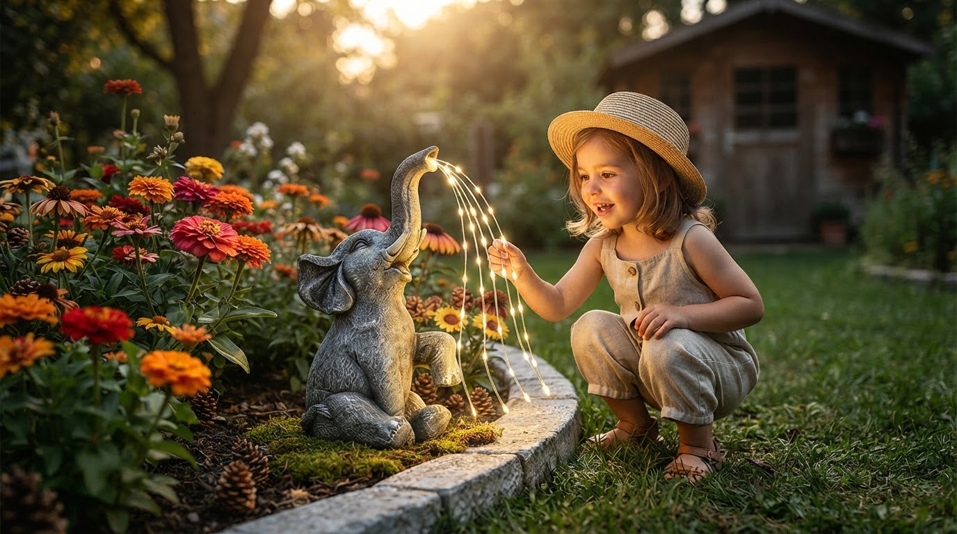Solar Elephant Light Framework for Garden Gift Success