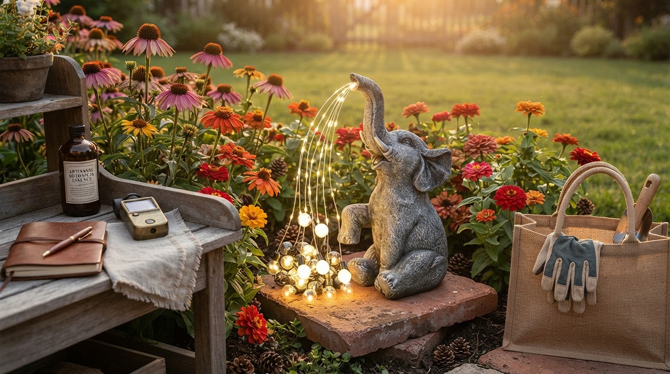 Placement Strategies for Solar Elephant Light Sculptures