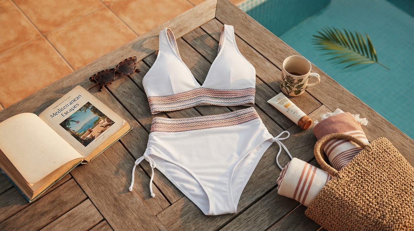 Why High Waisted Tummy Control Color Block Bikini Sets Win
