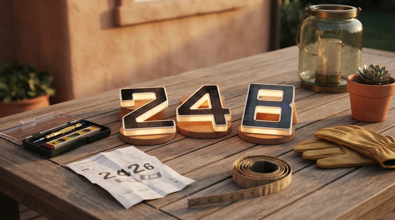 Choosing Backlit House Numbers Solar for Visibility