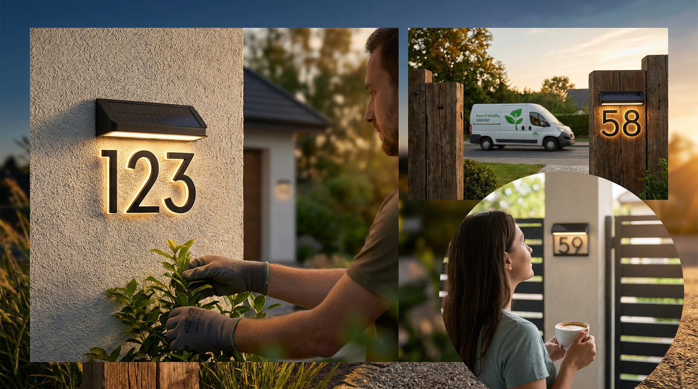 What Are the Best Modern House Numbers with Solar Light for Enhancing Home Curb Appeal?