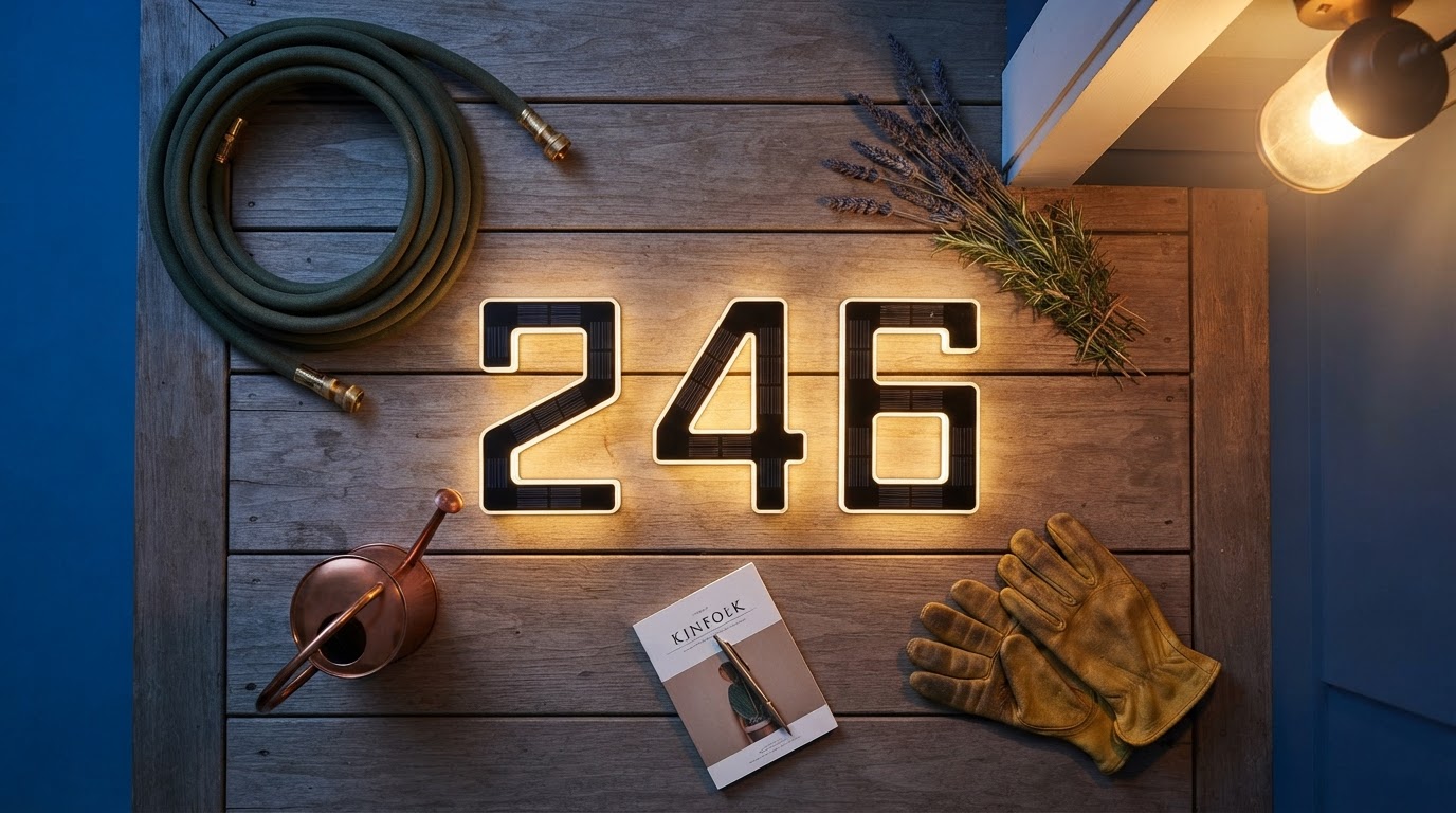 Choosing a Solar Address Sign for Yard Visibility