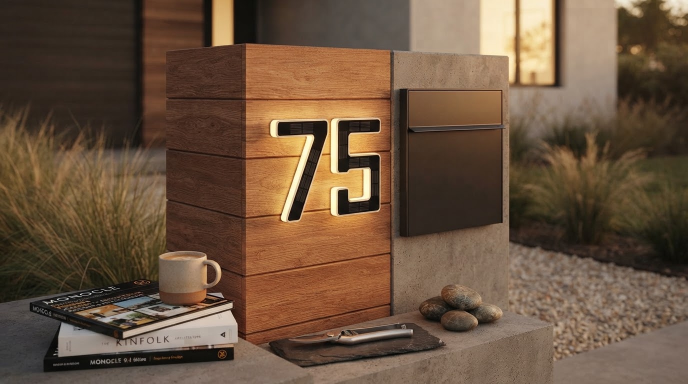 Choosing Solar Lighted House Numbers for Modern Homes