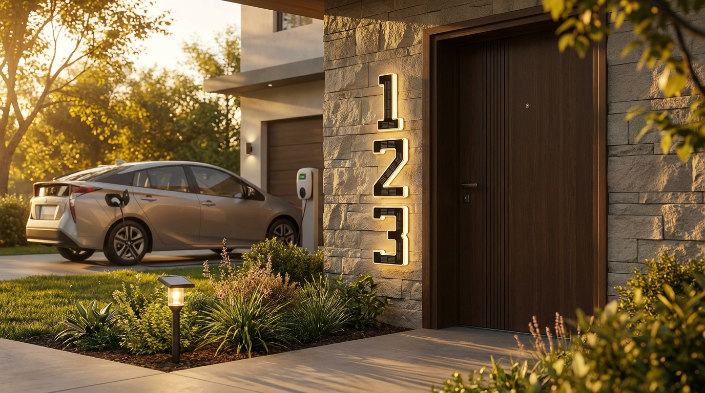 Eco-Friendly & Economical: The Benefits of Solar House Numbers