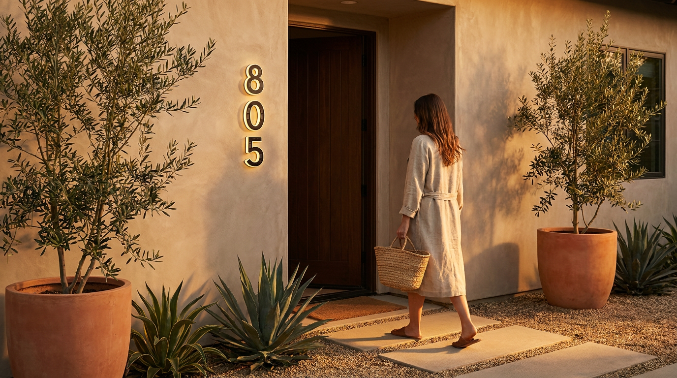 Illuminate Your Evenings with Solar-Powered Address Lights