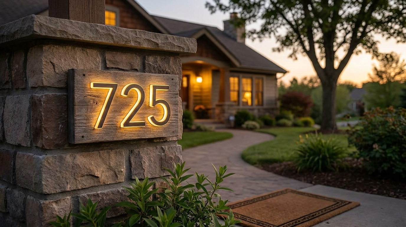 How Solar Powered House Numbers Keep Your Home Visible