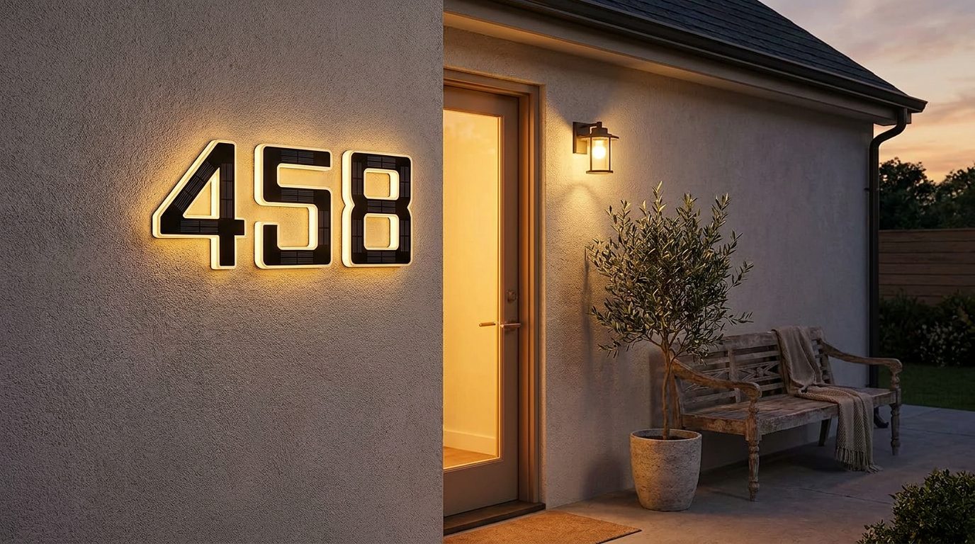 How Long Do Solar Lighted House Numbers & Their Batteries Last?