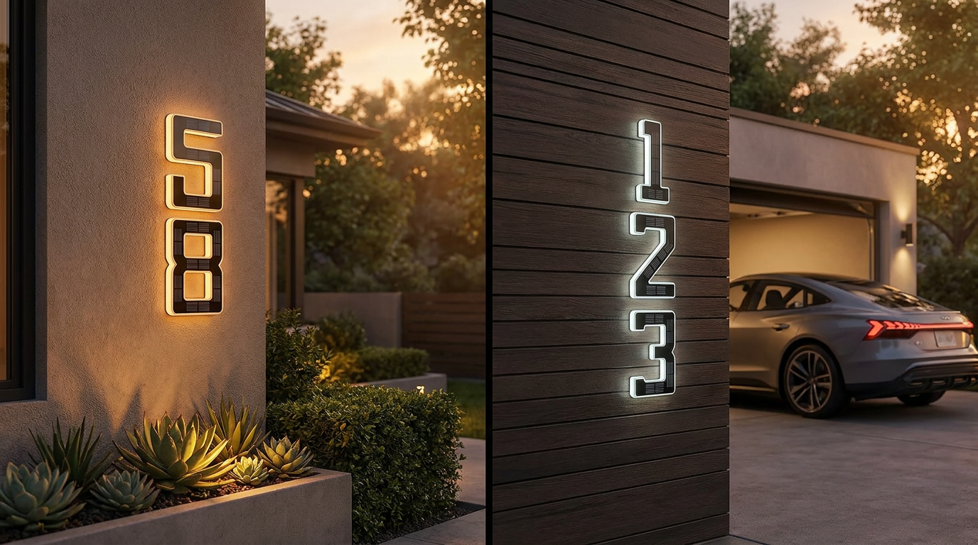 What are the best light up house numbers for outside?