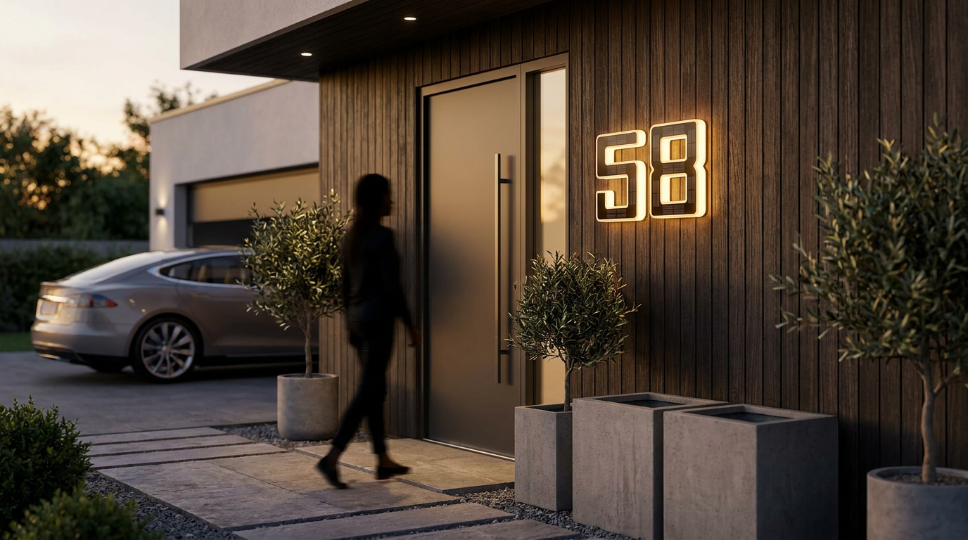 Lighted House Numbers Enhance Home Safety and Security