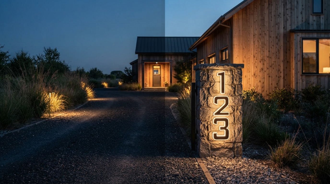 Long Driveway Solar Lighted House Numbers Strategies