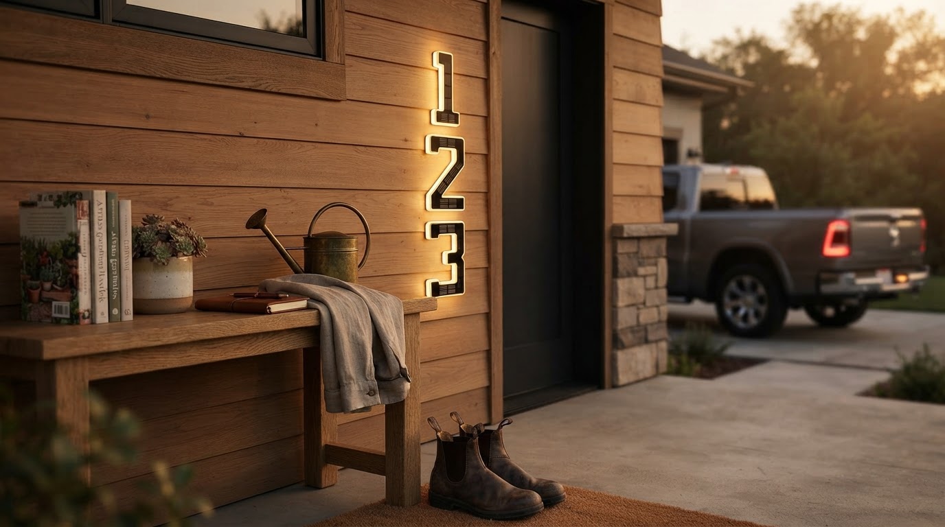 Modern Solar Address Light Choices for Home Security