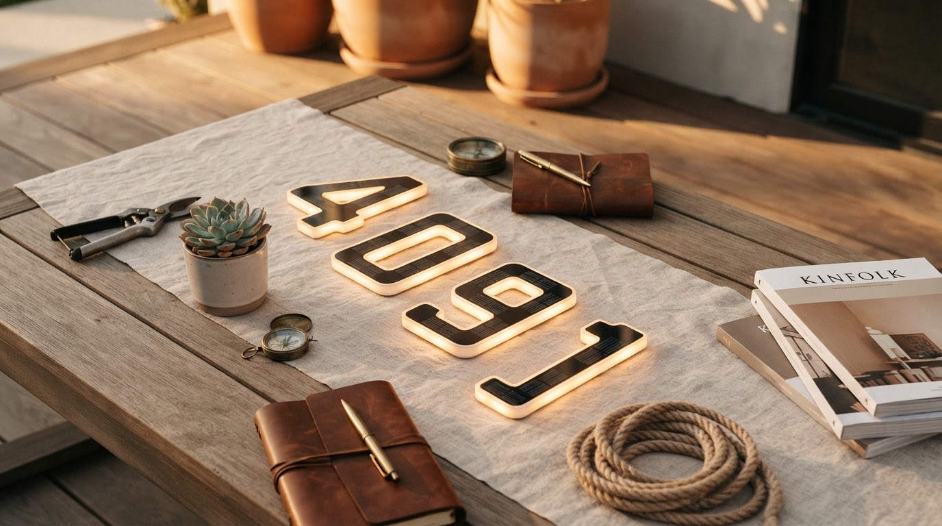 Our Commitment: Solar Lighted House Numbers