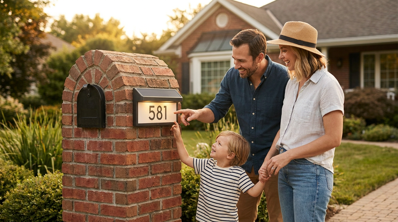 A 4-Step Framework for Solar Address Plaques on Brick