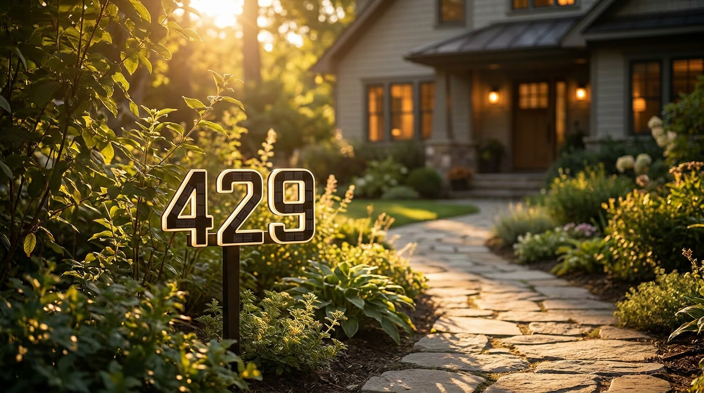 Why Use Solar Lighted House Numbers for Yard Placement?