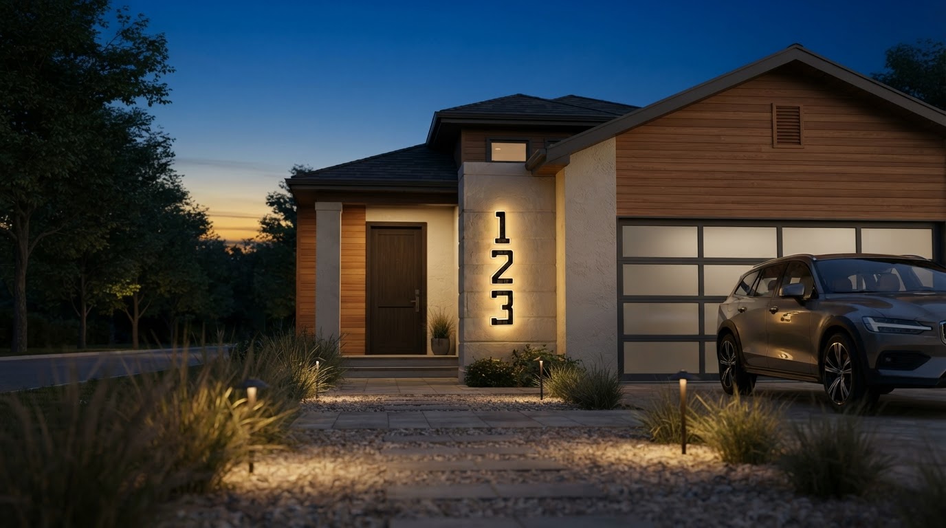 The 50-Foot Test for Solar House Numbers After Dark