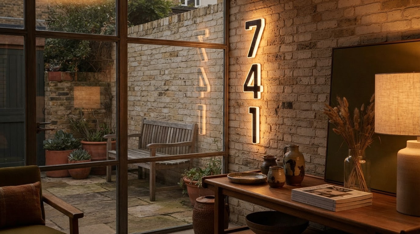 Solar Lighted House Numbers and Backlit Visibility