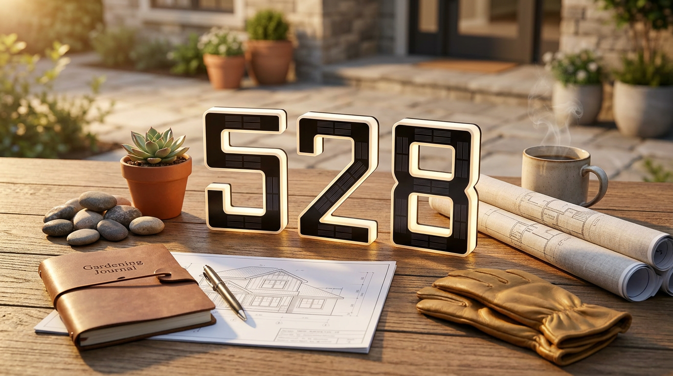 Optimizing Visibility with Solar Lighted House Numbers