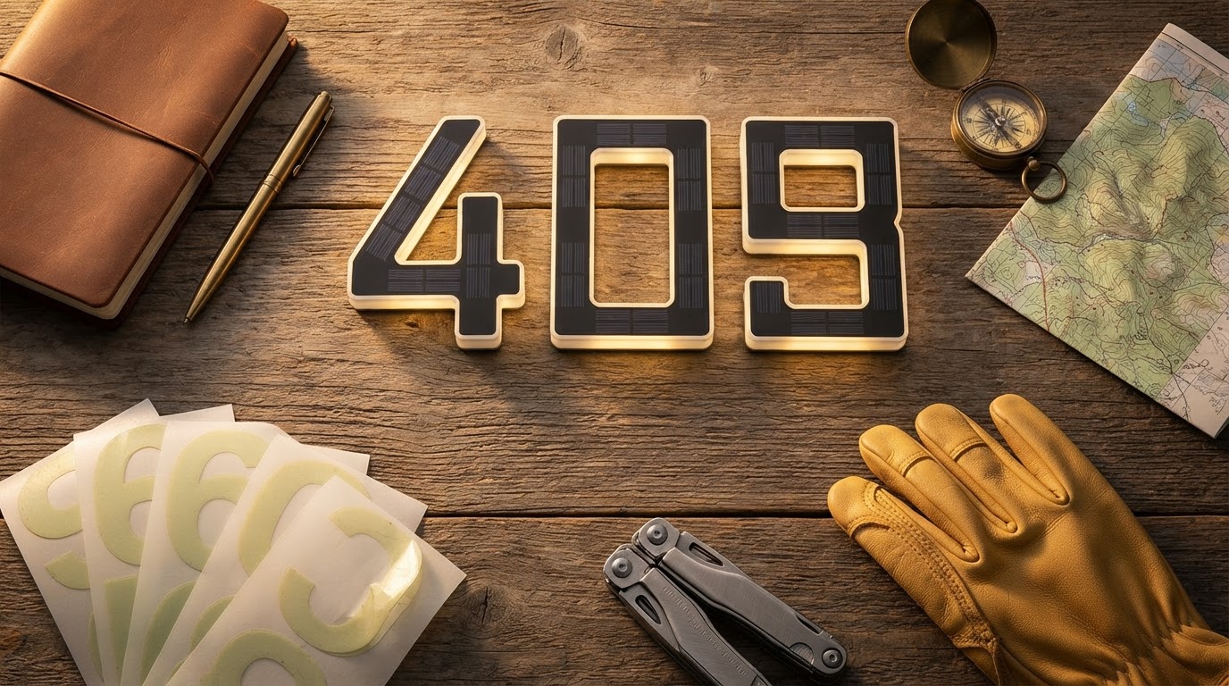 Solar Lighted House Numbers vs Glow in the Dark Stickers