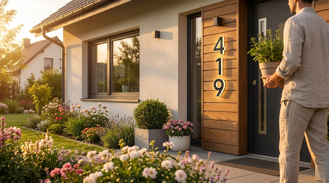 Spring Home Improvement: Solar Lighted House Numbers Lead May
