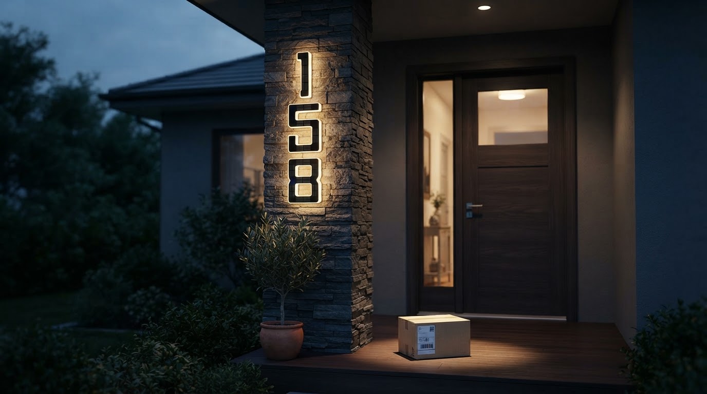Stop Missing Deliveries: Why Solar Lighted House Numbers Are the Ultimate Fix