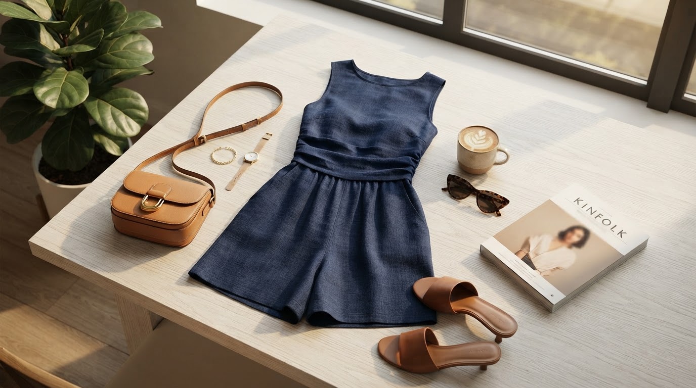 Optimizing Silhouette with the Sleeveless Wide-Leg Romper