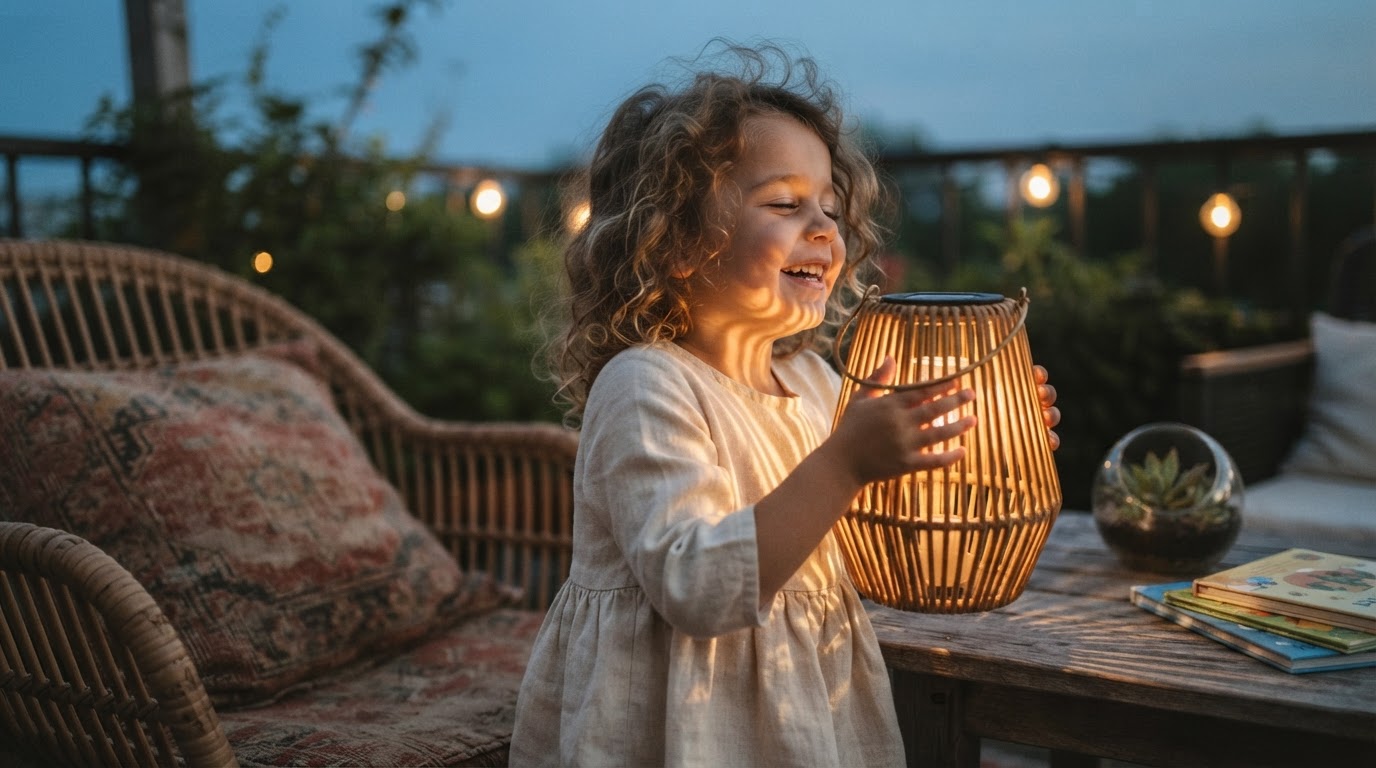 Can you build a Handwoven Solar Lantern from workshop scraps?