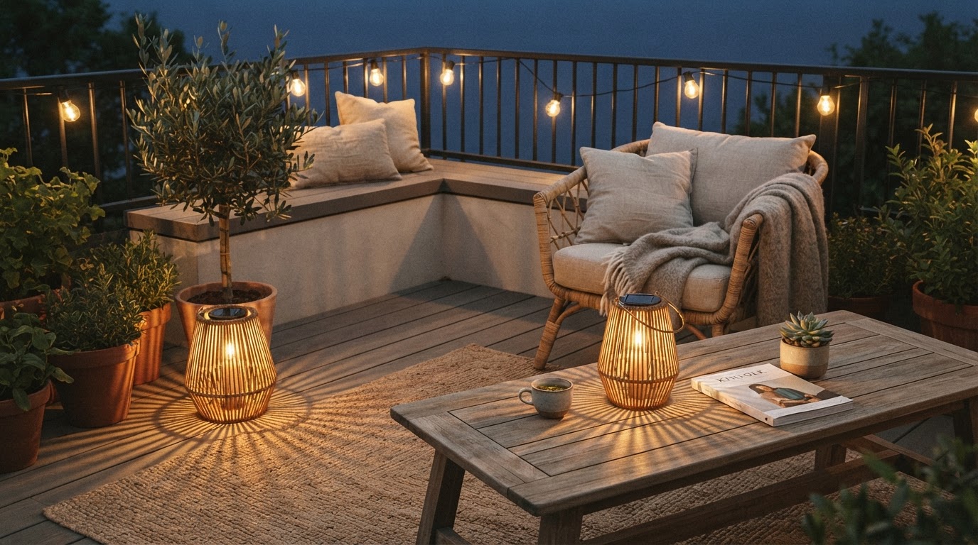 Why choose a Handwoven Solar Lantern for patio lighting?