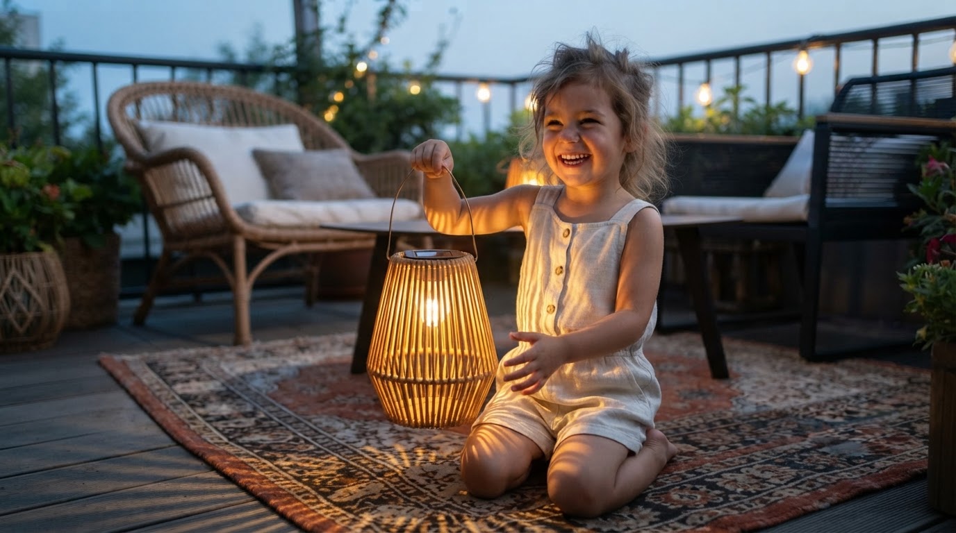 A 4-Step Setup for Handwoven Solar Lantern Patio Lighting