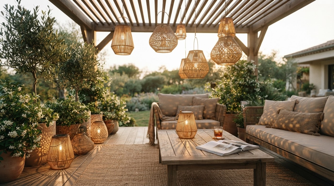 Can Handwoven Solar Lanterns illuminate a pergola?