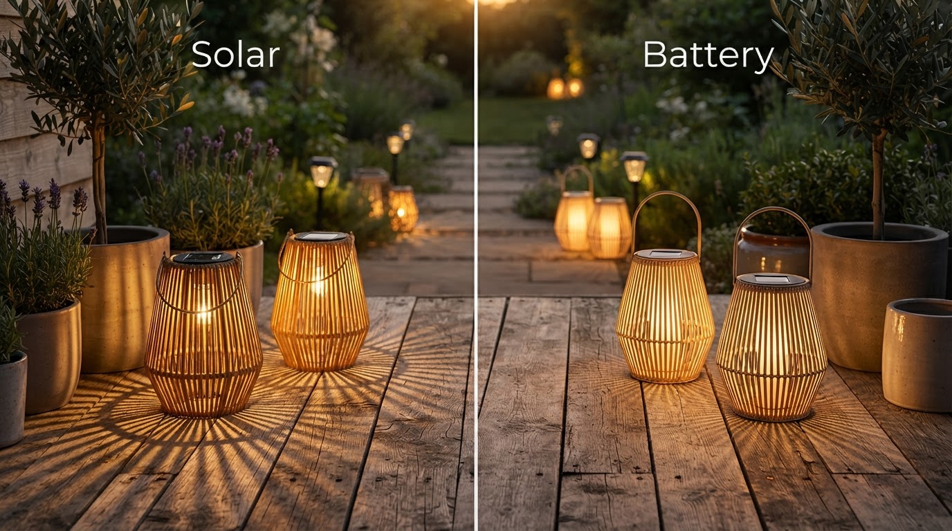 Solar Outdoor Lanterns vs. Battery-Powered Garden Lights: Which Is Best?