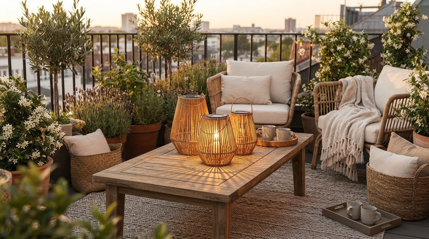 Why choose Handwoven Solar Lantern for rattan garden lighting?