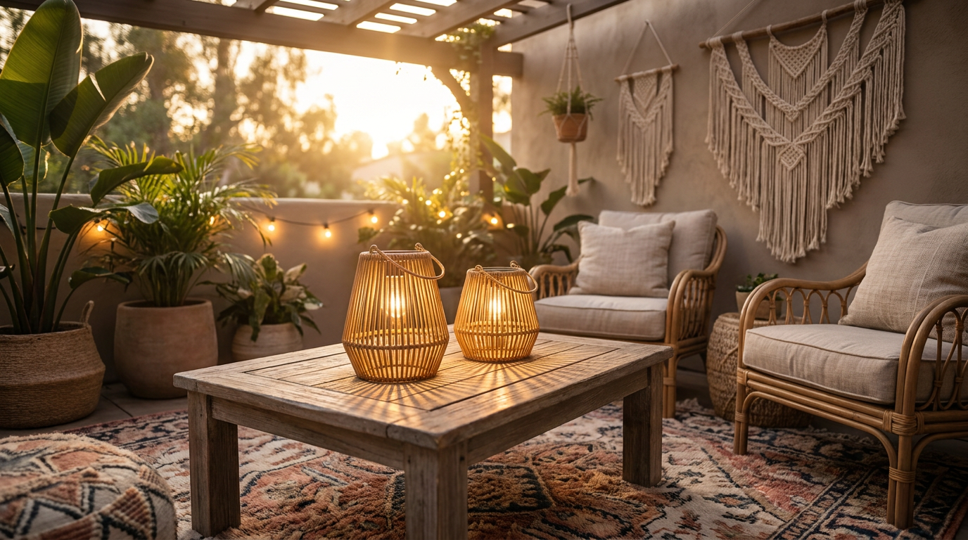 Why are Handwoven Solar Lanterns better for boho decor?