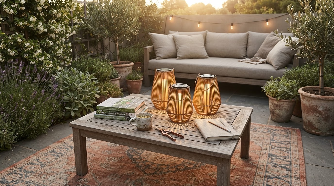 Integrating Handwoven Solar Lanterns in Garden Design