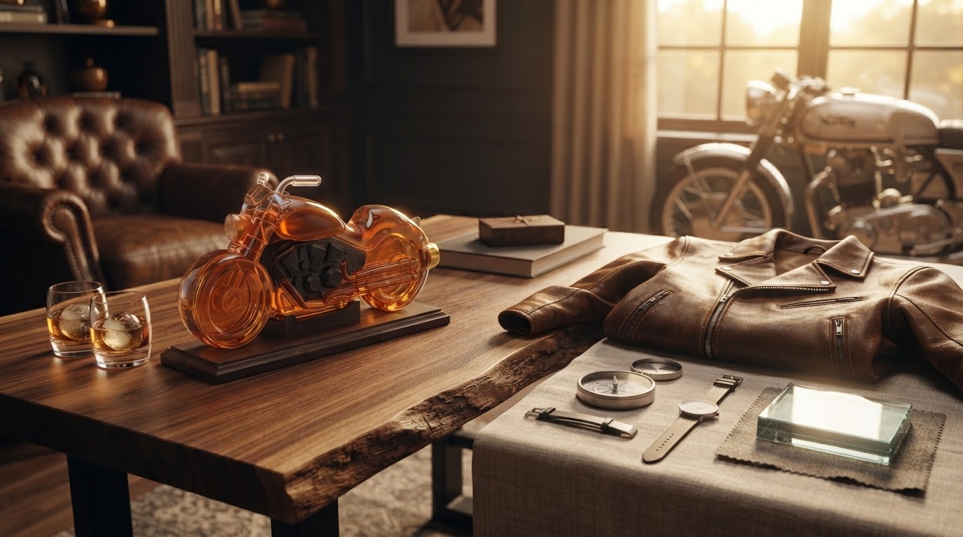 Custom Criteria for Motorcycle Whiskey Decanter Gifts