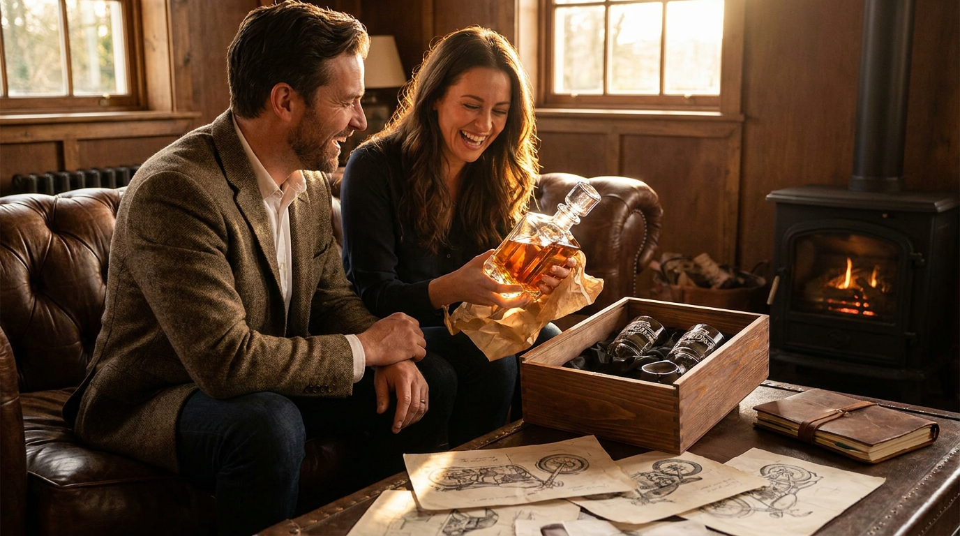 How to create a custom Motorcycle Whiskey Decanter gift?
