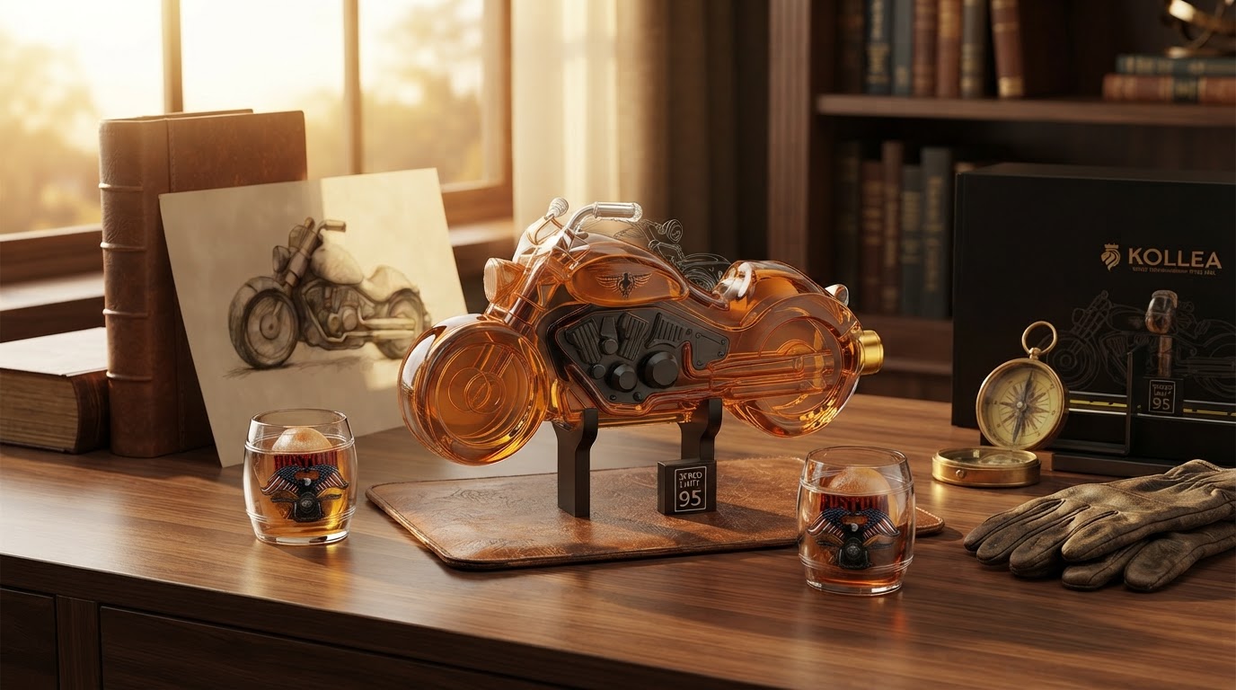 Why the Kollea Motorcycle Whiskey Decanter Set Is the Ideal Gift for Men