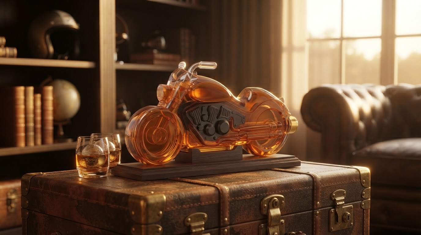 Analyzing the Kollea Motorcycle Whiskey Decanter Trend