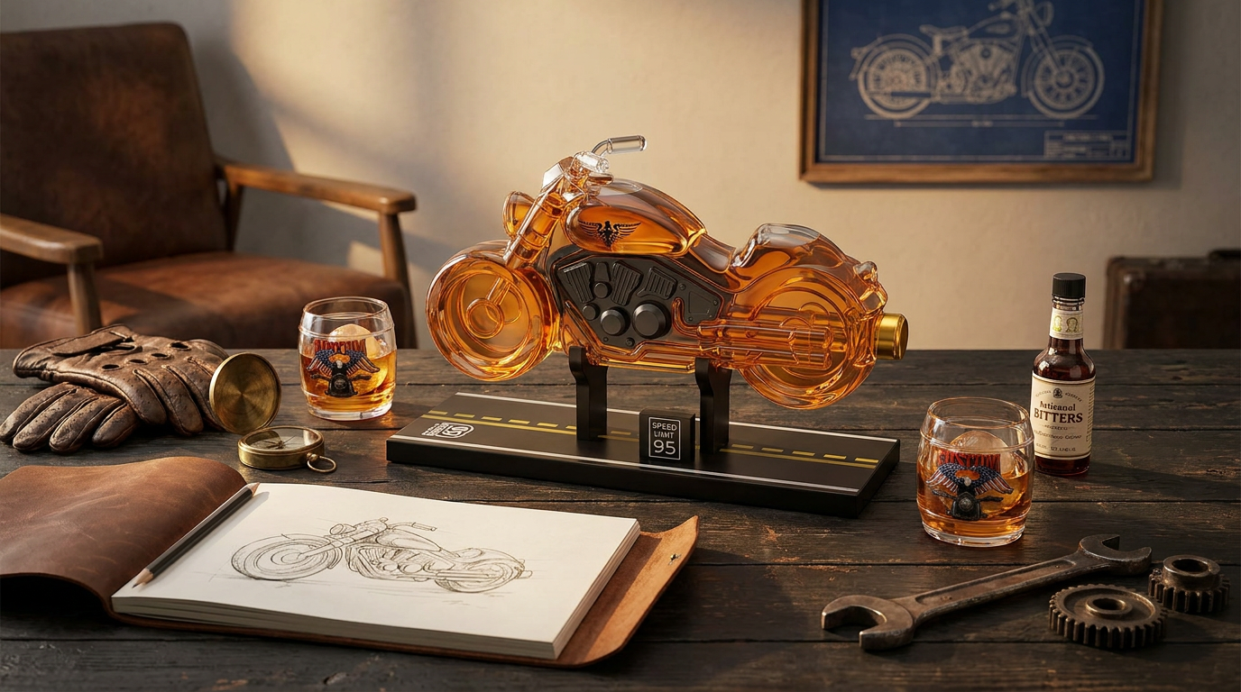 Elevating Man Cave Motorcycle Decor with Functional Art