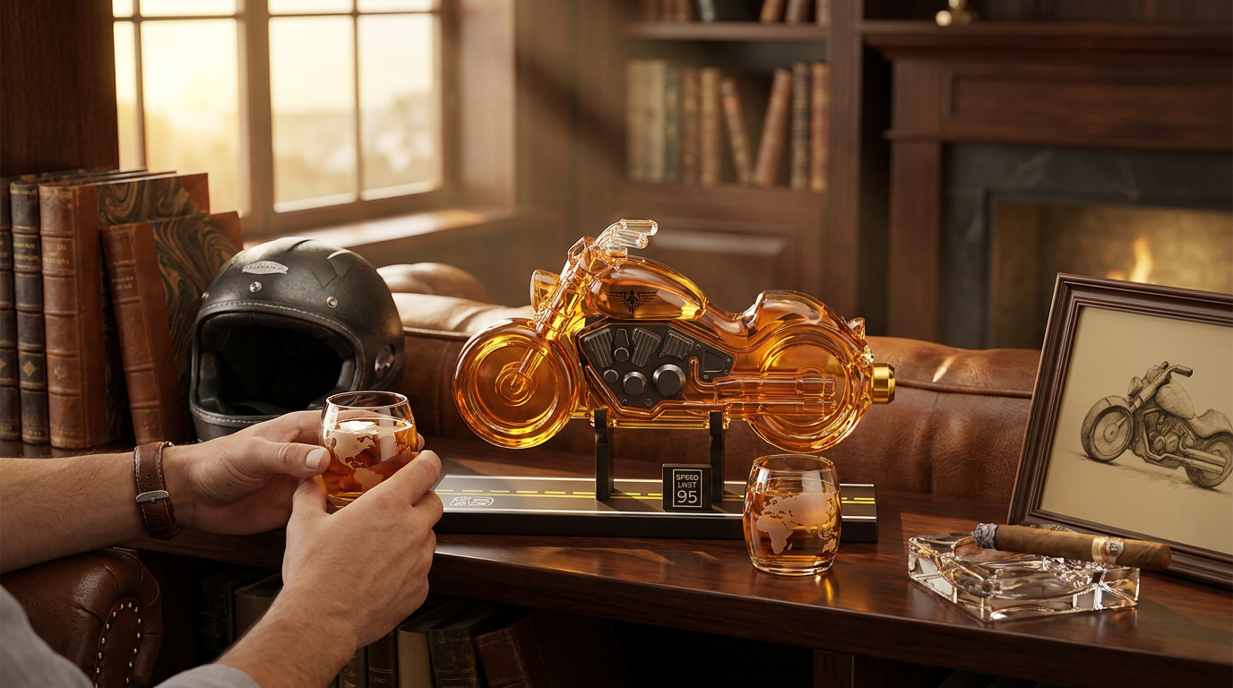 Motorcycle Whiskey Decanter Features for Modern Gear Enthusiasts
