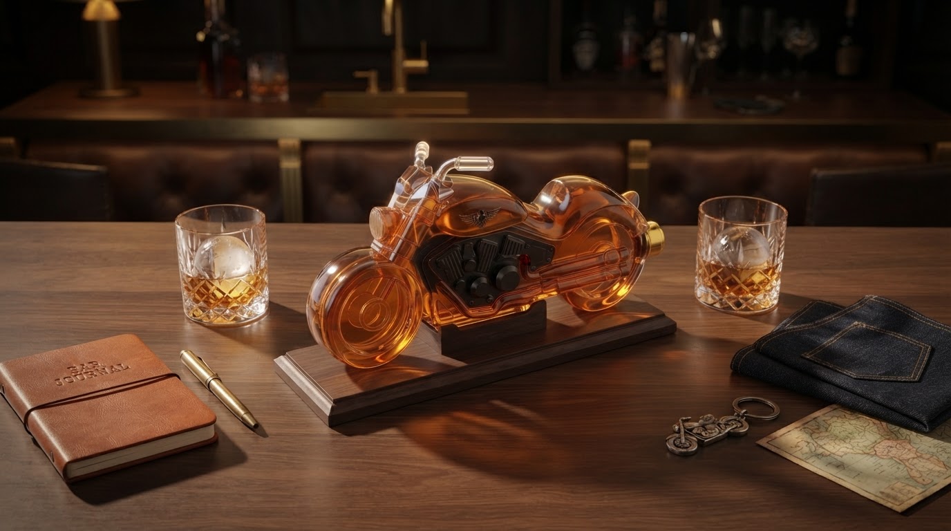 Selecting the Right Motorcycle Whiskey Decanter for Home Bars