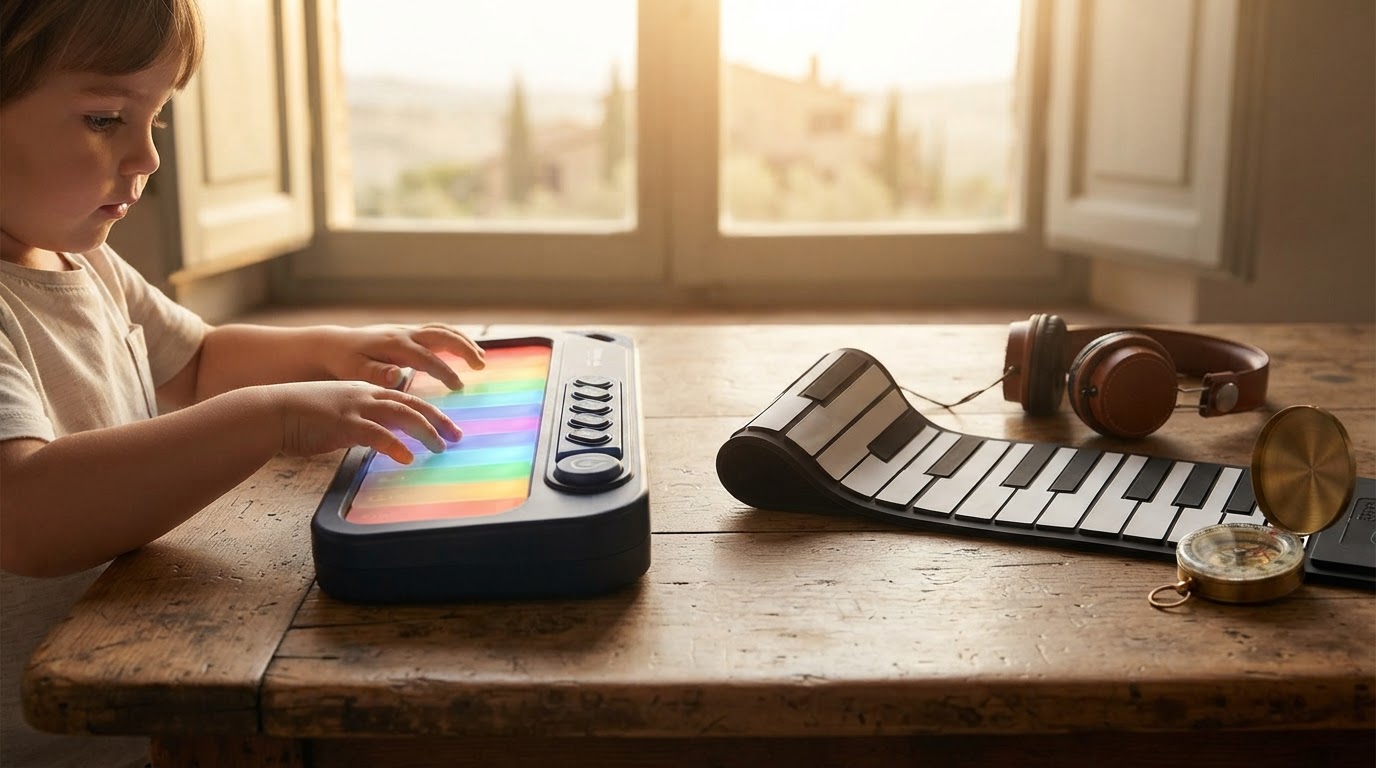 Is the Rainbow Mini Piano the best portable choice for kids?