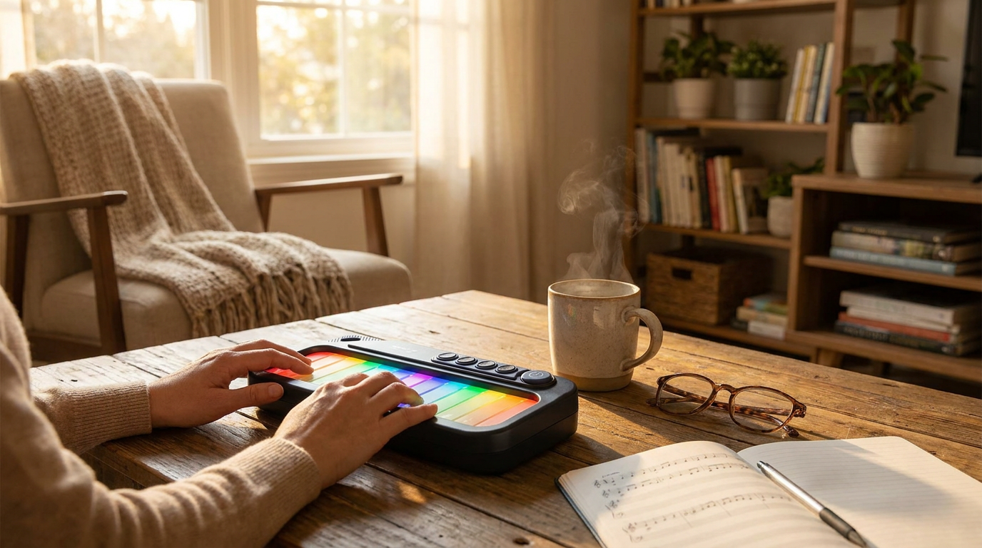 Is the Rainbow Mini Piano suitable for adult beginners?