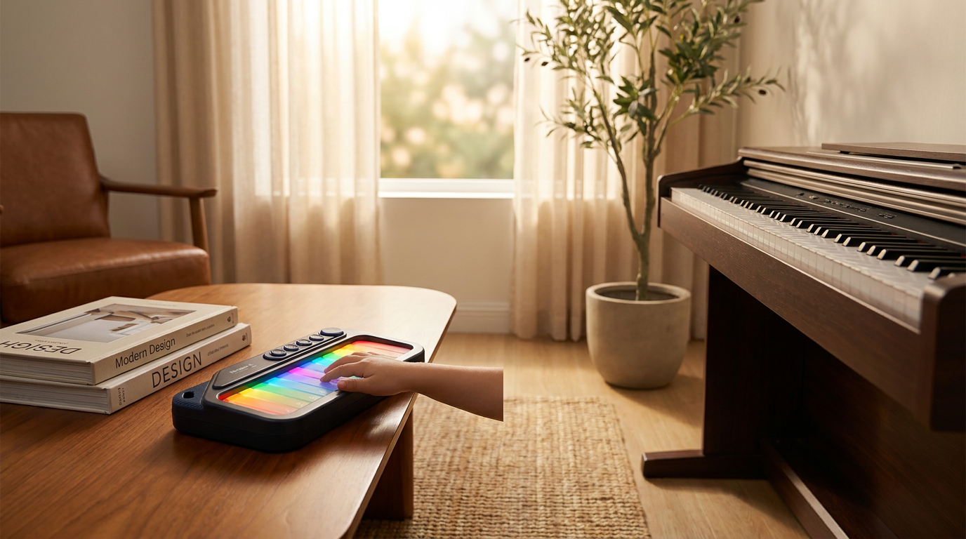 Rainbow Mini Piano and the Beginner Learning Curve