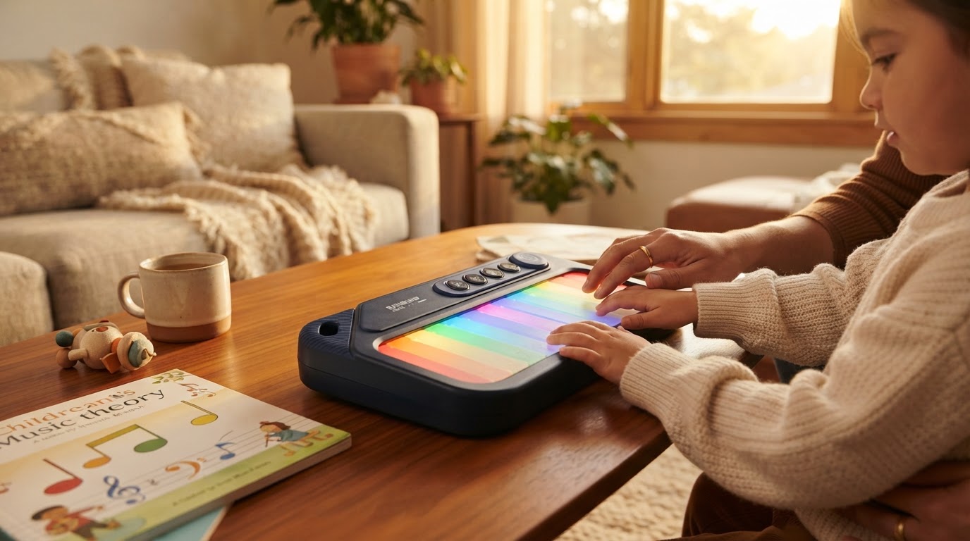 Simplifying Musical Fundamentals with Rainbow Mini Piano