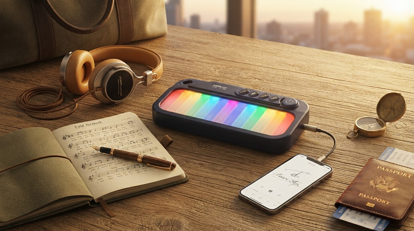 Rainbow Mini Piano Utility for Mobile Songwriting