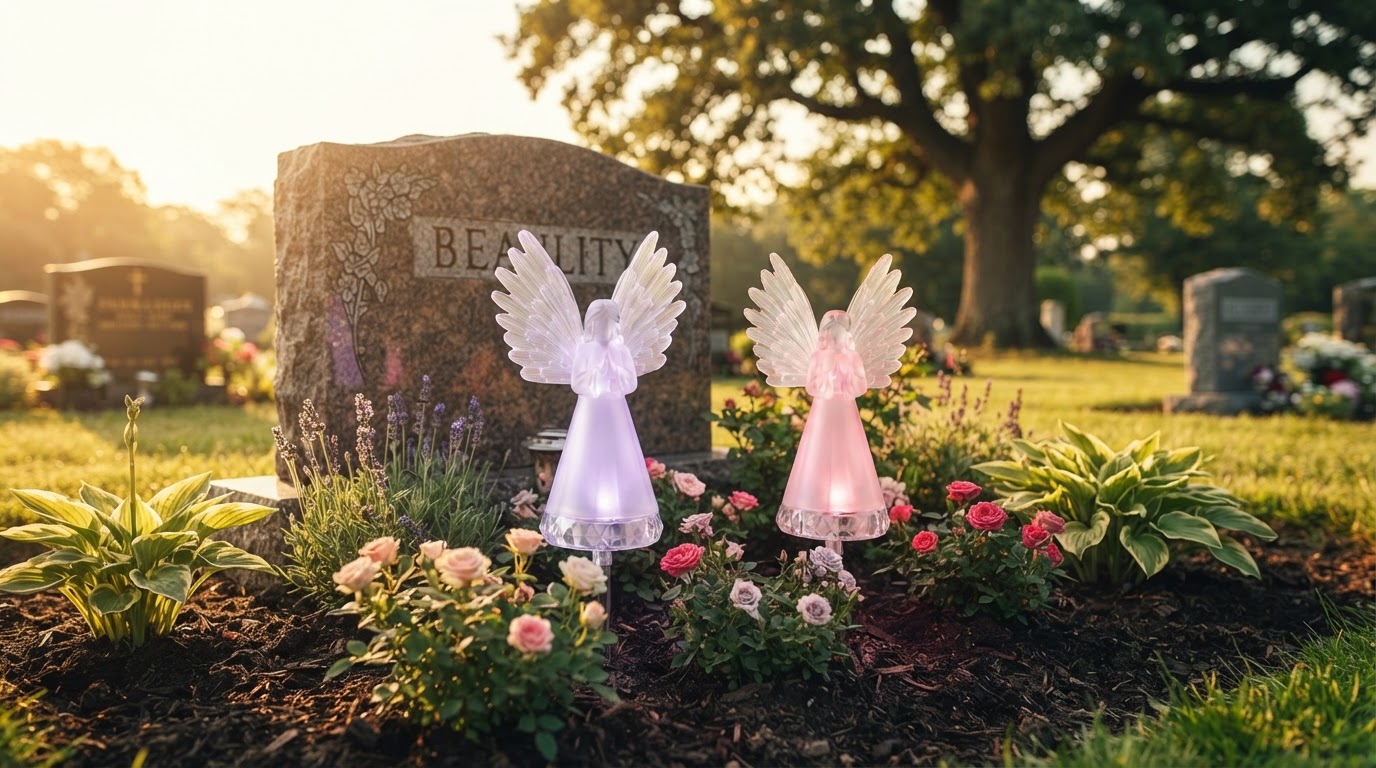 Why use Solyra Garden Angels for cemetery light graves?
