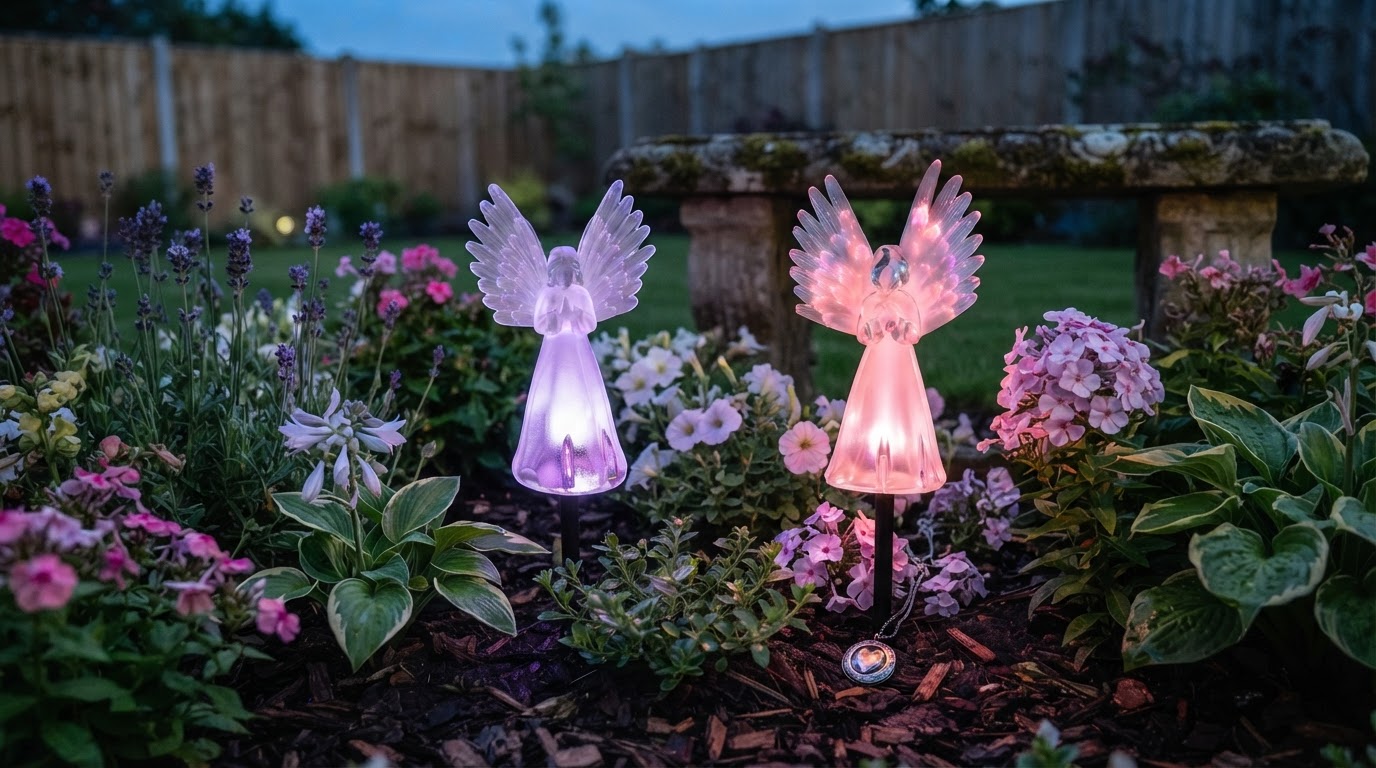 How do Solyra Garden Angels honor a mother's memory?